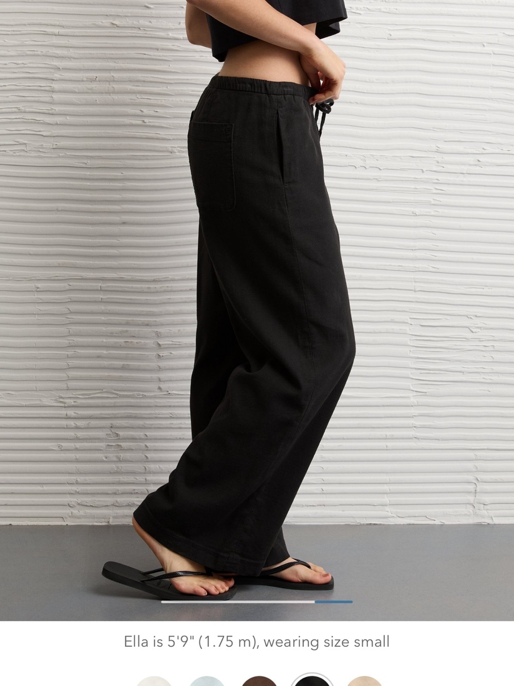 AE Low-Rise Linen-Blend Pull-
On Pant | American Eagle